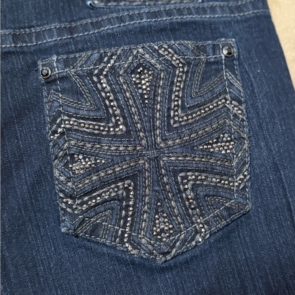 Code Bleu Dark Indigo Boot Cut Jeans - image 3